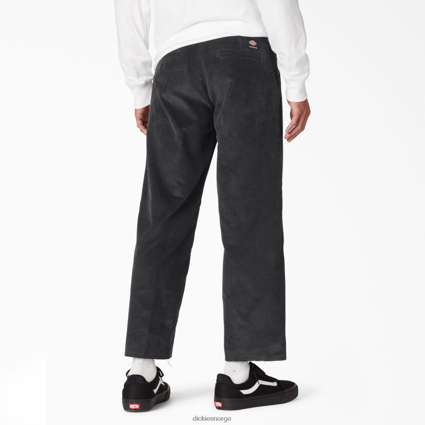 Dickies menn franky villani sicko cordfløyel doble knebukser 4NB6FR193 klær svart (bkx)