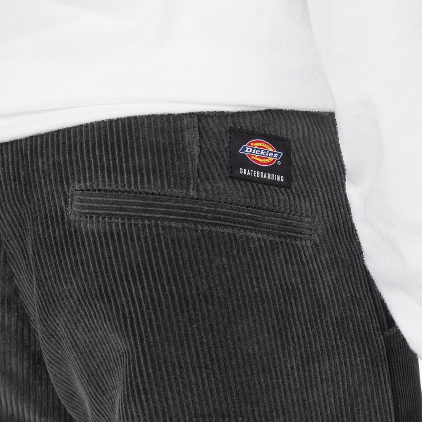 Dickies menn franky villani sicko cordfløyel doble knebukser 4NB6FR193 klær svart (bkx)