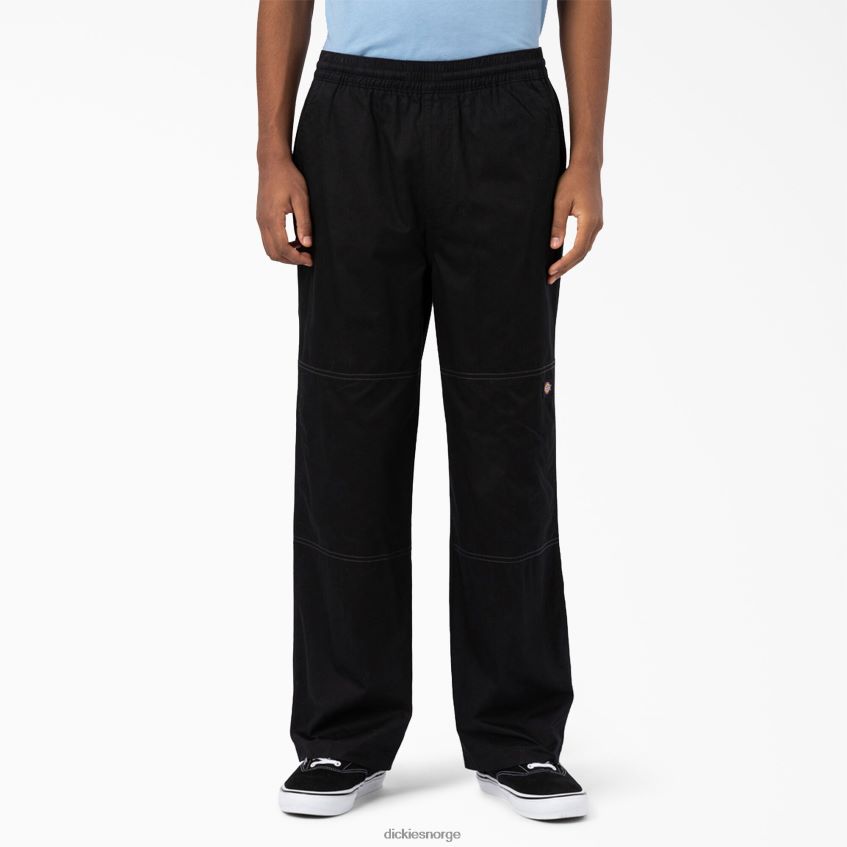 Dickies menn skateboard toppmøte kokk bukser 4NB6FR263 klær svart (bkx)