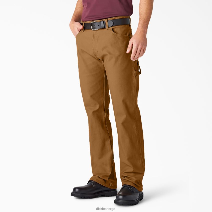 Dickies menn avslappet passform tungvekts duck carpenter-bukser 4NB6FR84 klær skyllet brun and (rbd)