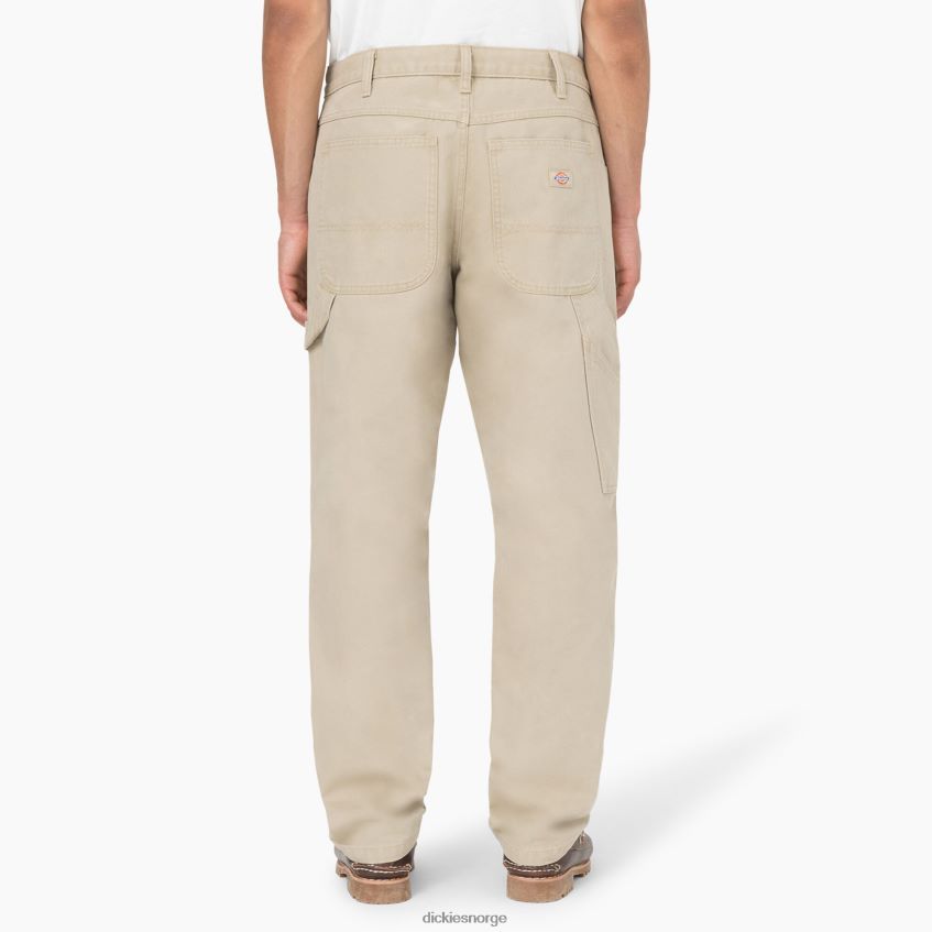 Dickies menn vanlig passform steinvaskede andesnekkerbukser 4NB6FR252 klær steinvasket ørkensand (sds)