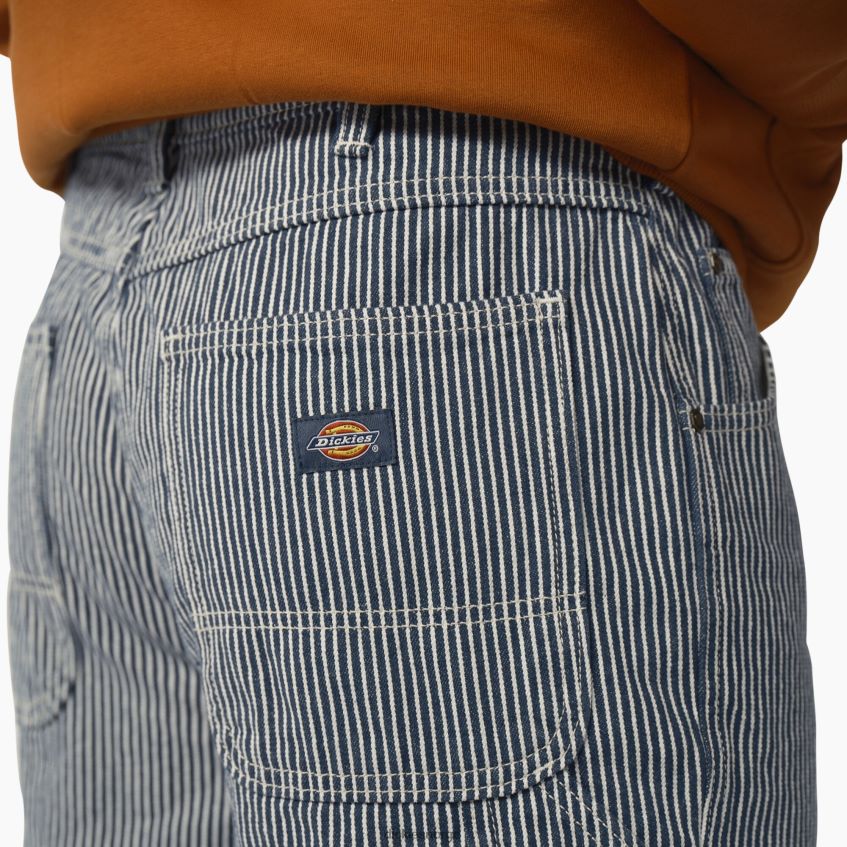 Dickies menn hickory stripe snekkershorts med avslappet passform 11
