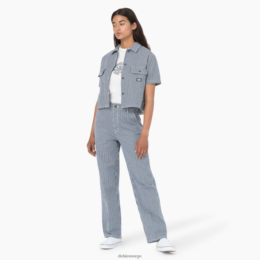Dickies kvinner hickory stripe bukser 4NB6FR1778 klær regelmessig