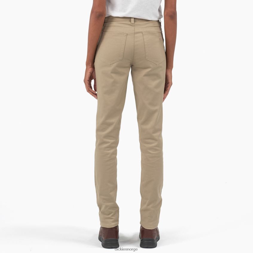 Dickies kvinner skinny twill bukser med høy høyde 4NB6FR1851 klær regelmessig