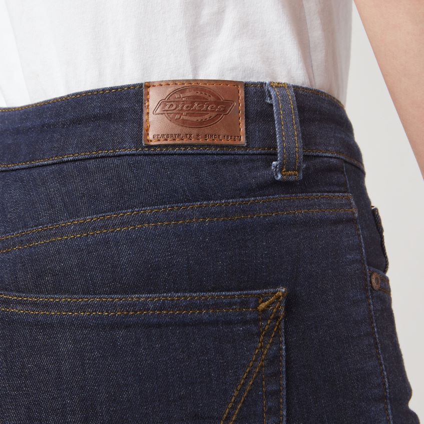 Dickies kvinner perfekt form skinny fit jean capri 4NB6FR1870 klær skyllet indigoblått (rnb)