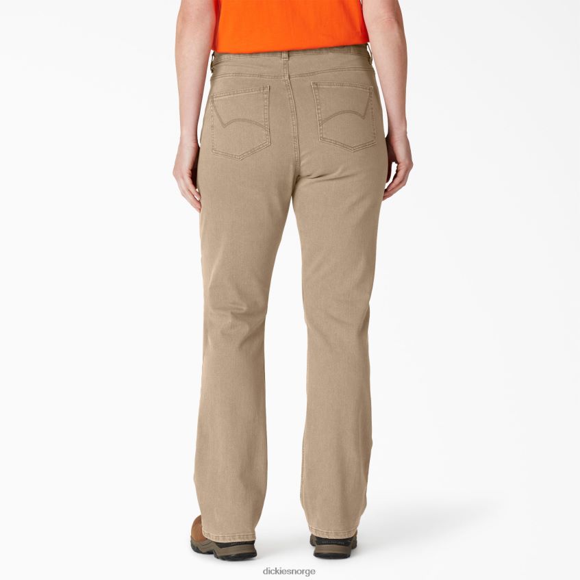 Dickies kvinner pluss perfekte jeans med høy midje bootcut 4NB6FR1879 klær regelmessig