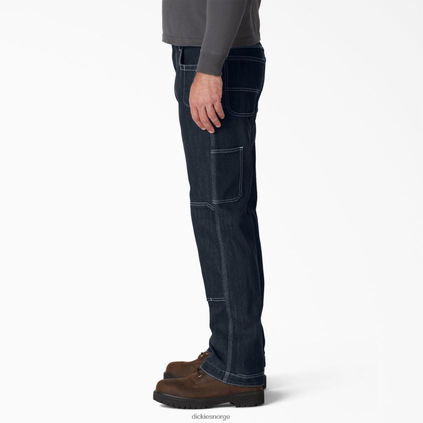 Dickies menn duratech renegade jeans med avslappet passform 4NB6FR261 klær mørk overfarget vask (d2g)