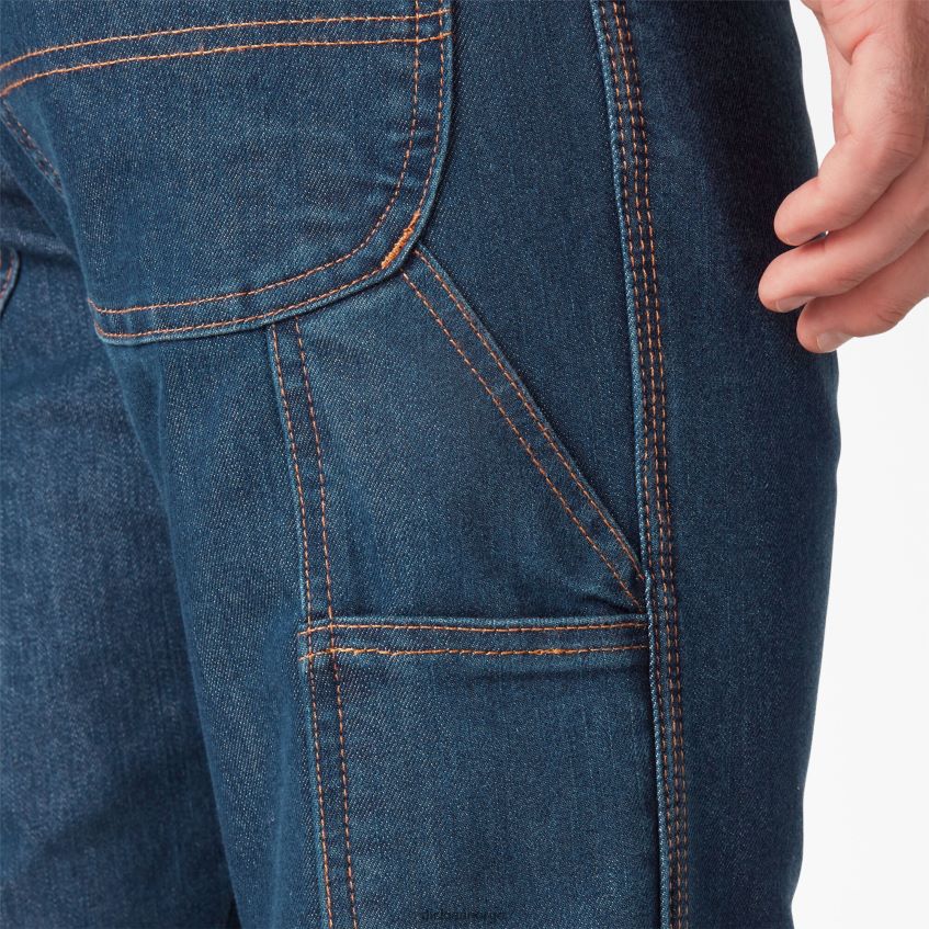 Dickies menn snekkerjeans med vanlig passform 4NB6FR292 klær steinvasket indigoblå (snb)