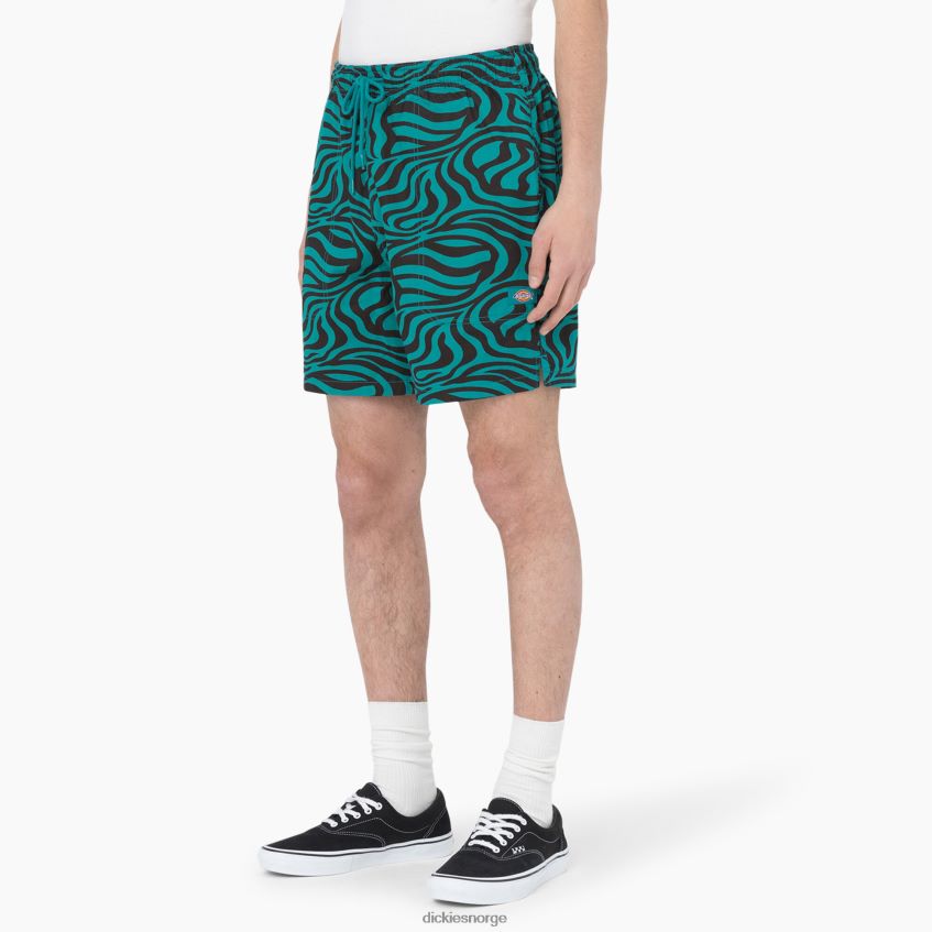 Dickies menn sebraprint shorts med snøring 6