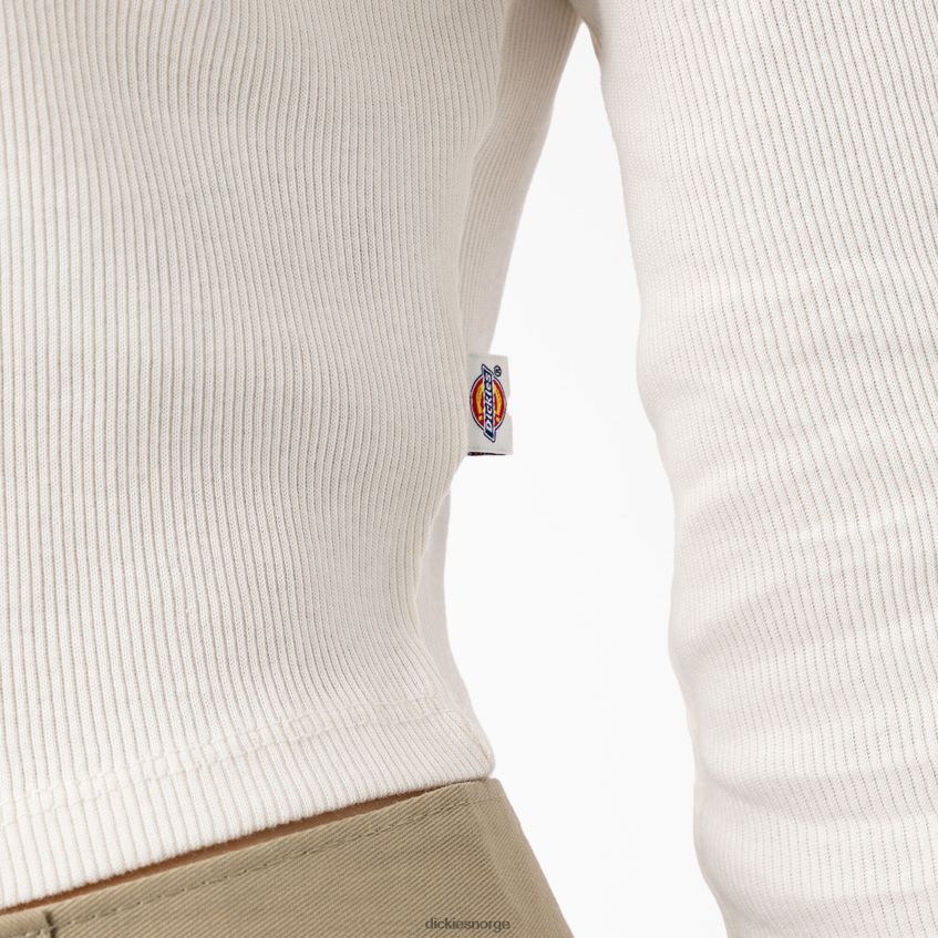 Dickies kvinner tallasee langermet cropped polo 4NB6FR2201 klær hvit (wh)