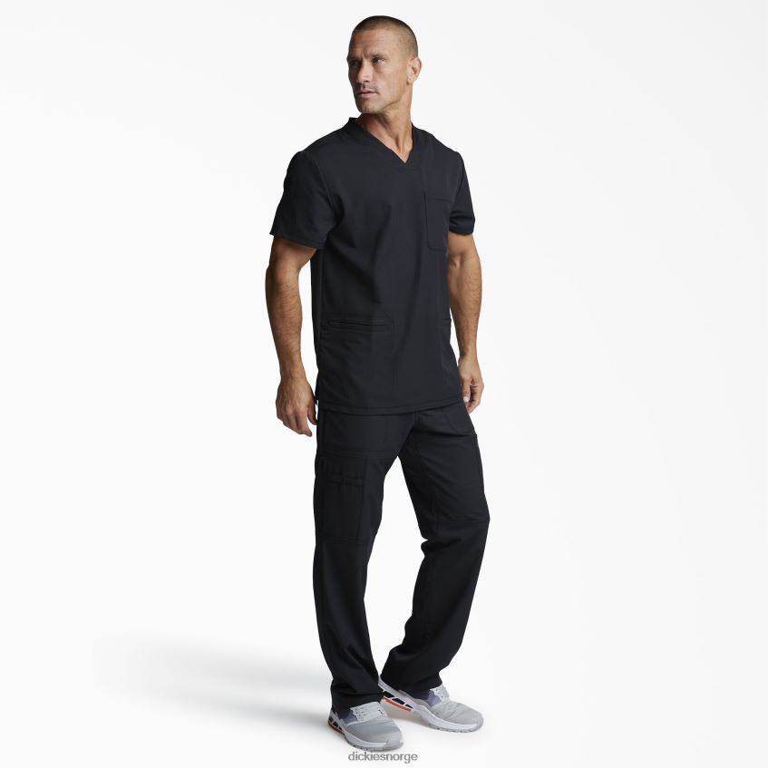 Dickies menn dynamix skrubbetopp med v-hals 4NB6FR1351 klær svart (blk)