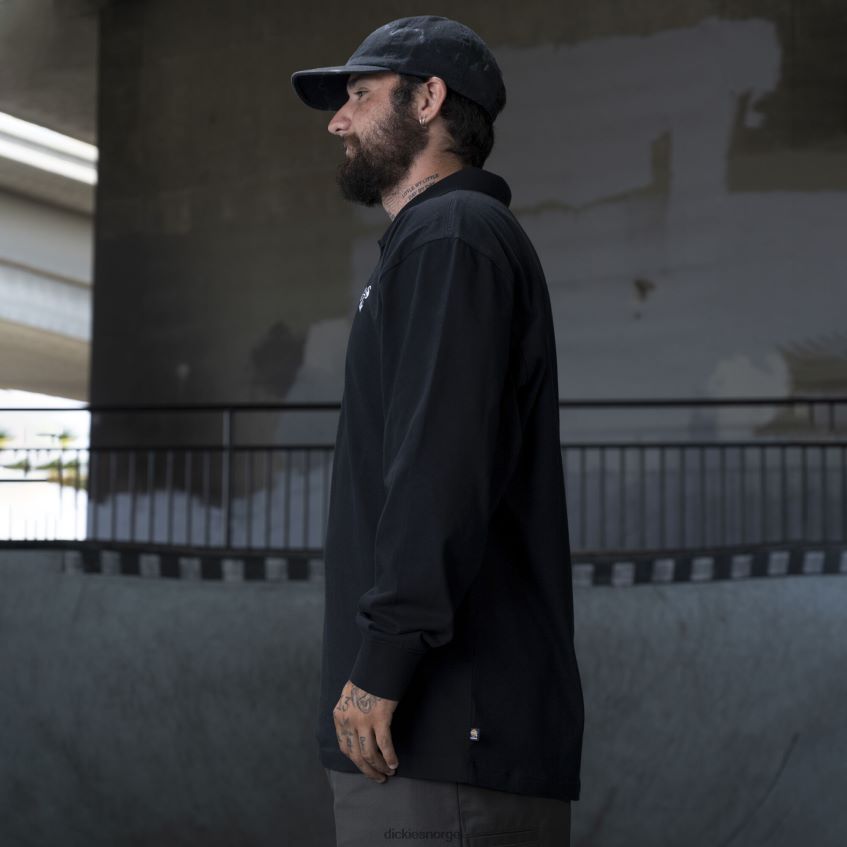 Dickies menn ronnie sandoval langermet polo 4NB6FR879 klær svart (kbk)