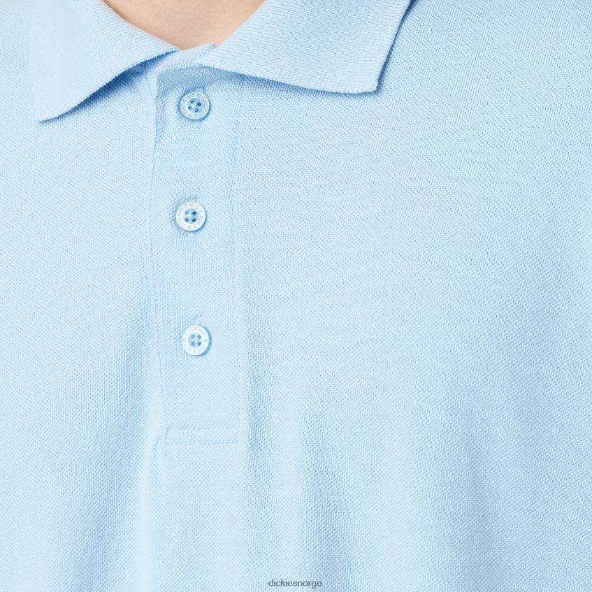 Dickies menn voksen størrelse piké kortermet polo 4NB6FR666 klær lyseblå (lb)