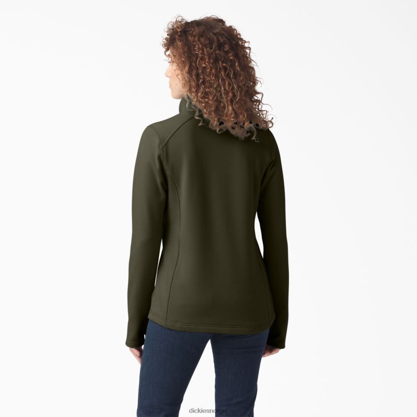 Dickies kvinner duratech maverick halv-snap fleece 4NB6FR2362 klær mosegrønn (ms)