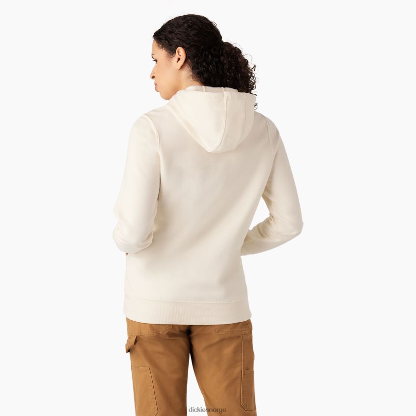Dickies kvinner tungvekts genser med logo 4NB6FR2328 klær antikk hvit (aw)