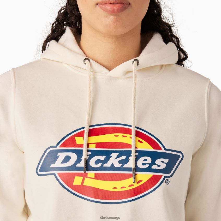 Dickies kvinner tungvekts genser med logo 4NB6FR2328 klær antikk hvit (aw)