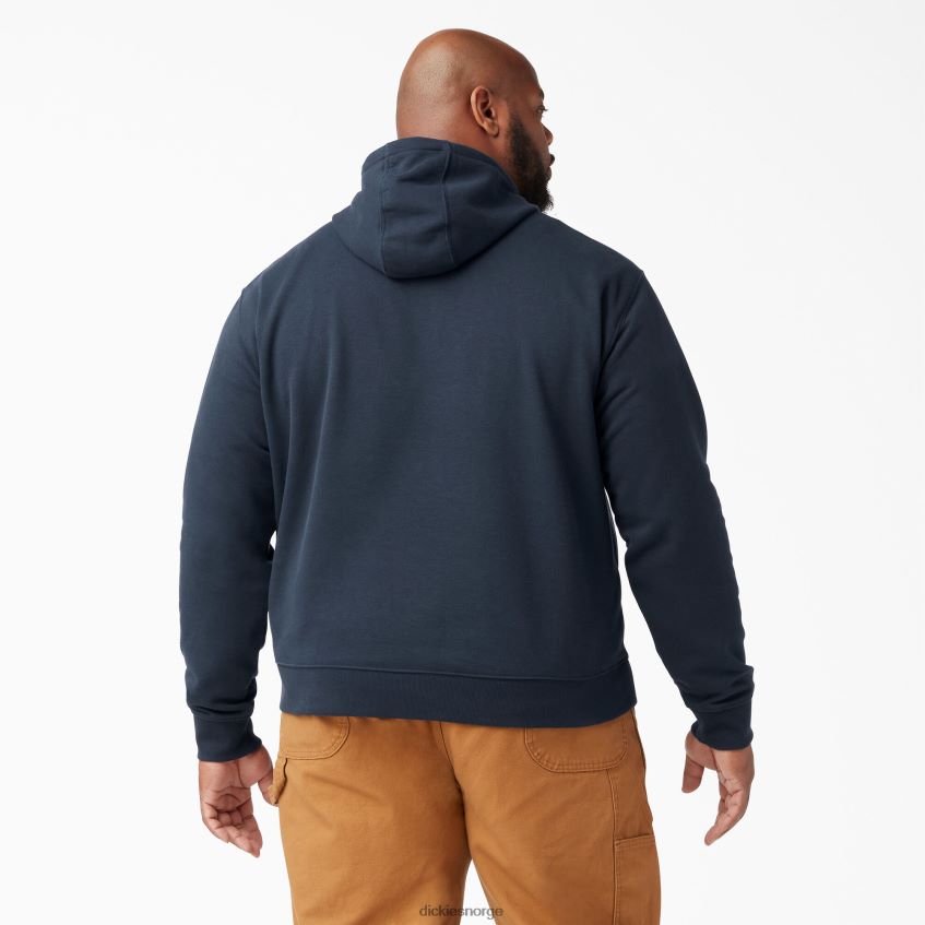 Dickies menn mellomvekts hettegenser i fleece 4NB6FR983 klær mørk marineblå (dn)