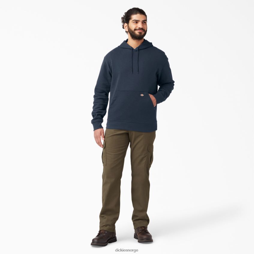 Dickies menn mellomvekts hettegenser i fleece 4NB6FR983 klær mørk marineblå (dn)