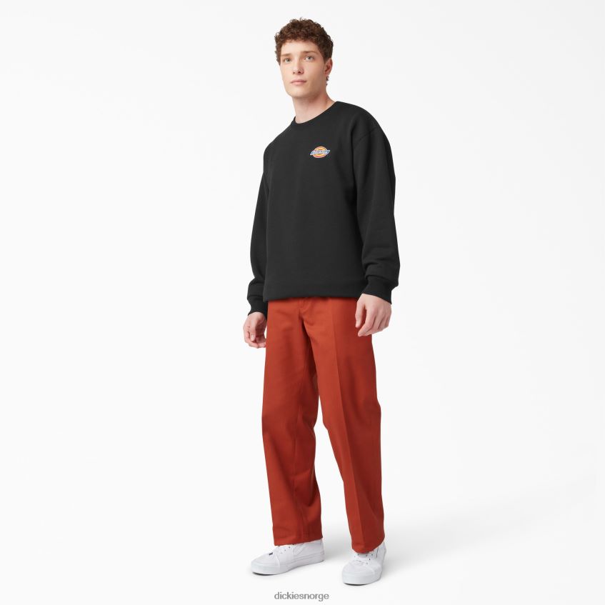 Dickies menn sweatshirt med brodert logo på brystet i fleece 4NB6FR1132 klær regelmessig