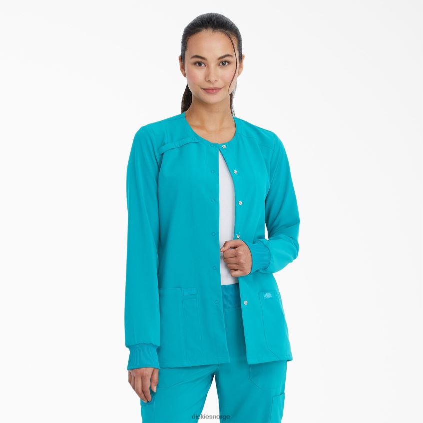 Dickies kvinner eds essentials skrubbejakke foran 4NB6FR2585 klær blågrønn (tlb)
