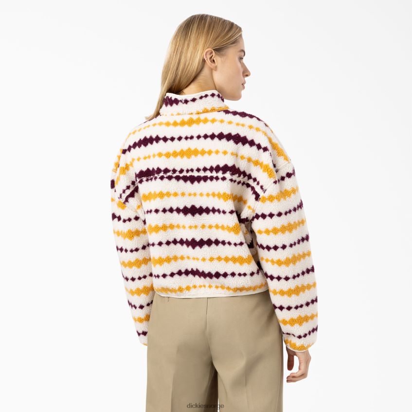 Dickies kvinner falkville fleecejakke 4NB6FR2360 klær ecru/drue (egd)