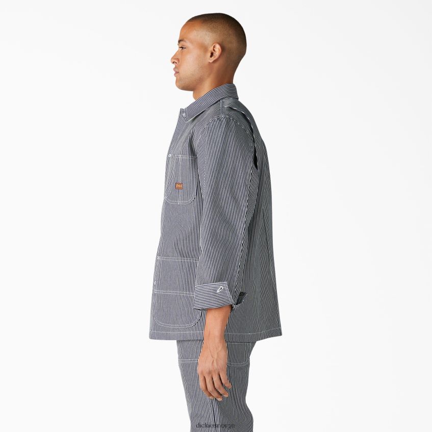 Dickies menn 1922 hickory stripet chore coat 4NB6FR1045 klær hickory stripe (hs)