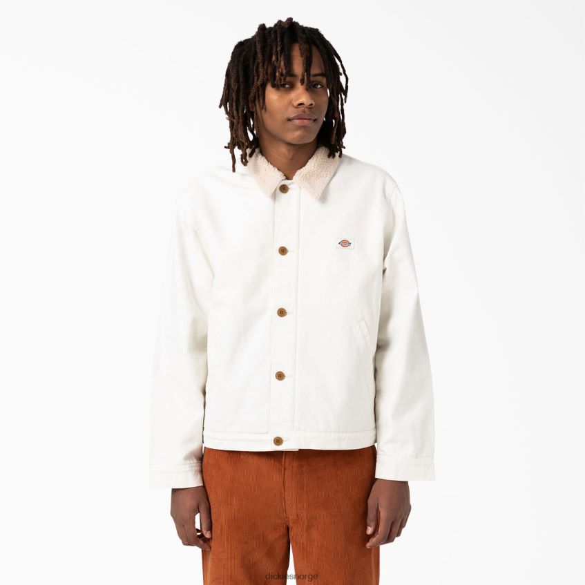 Dickies menn duck canvas høyfløyet fleecejakke 4NB6FR1206 klær regelmessig