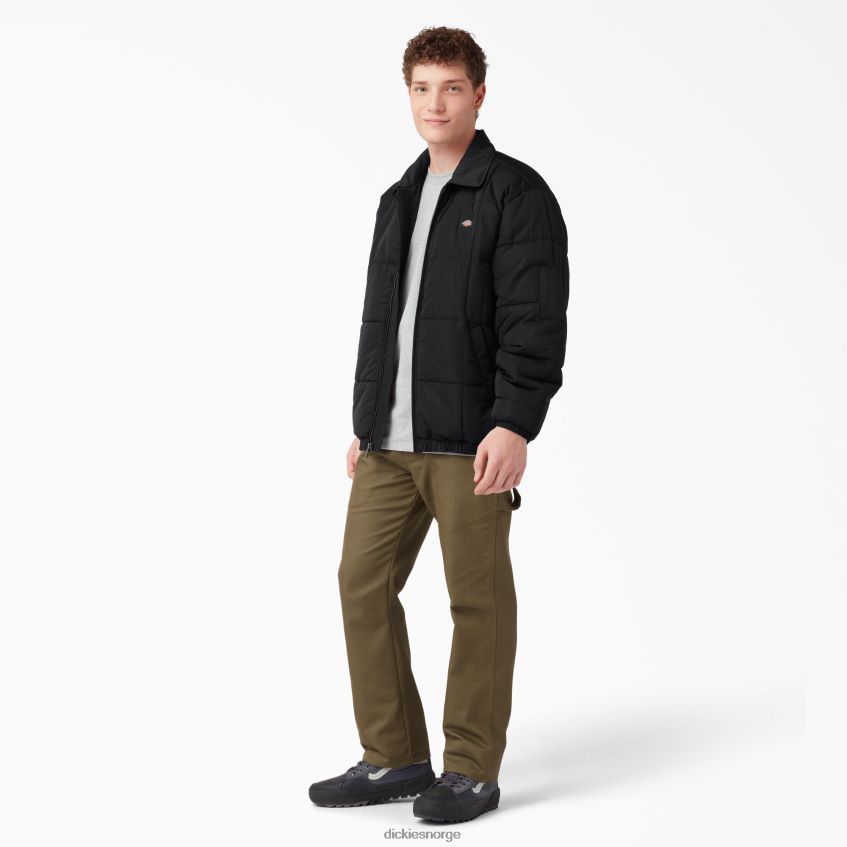 Dickies menn eisenhower pufferjakke 4NB6FR1068 klær svart (bkx)