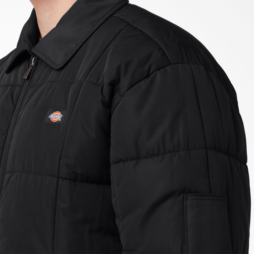 Dickies menn eisenhower pufferjakke 4NB6FR1068 klær svart (bkx)
