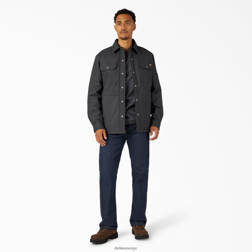 Dickies menn flex duck skjortejakke med dwr 4NB6FR1015 klær svart (bk)