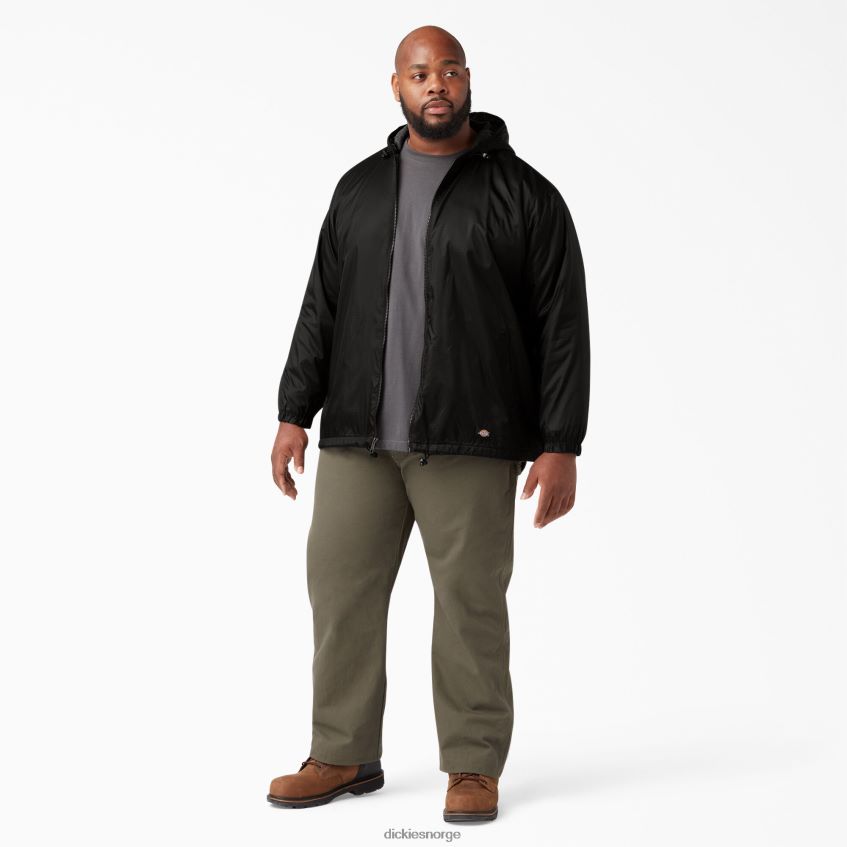 Dickies menn hettejakke i fleecefôret nylon 4NB6FR1046 klær svart (bk)
