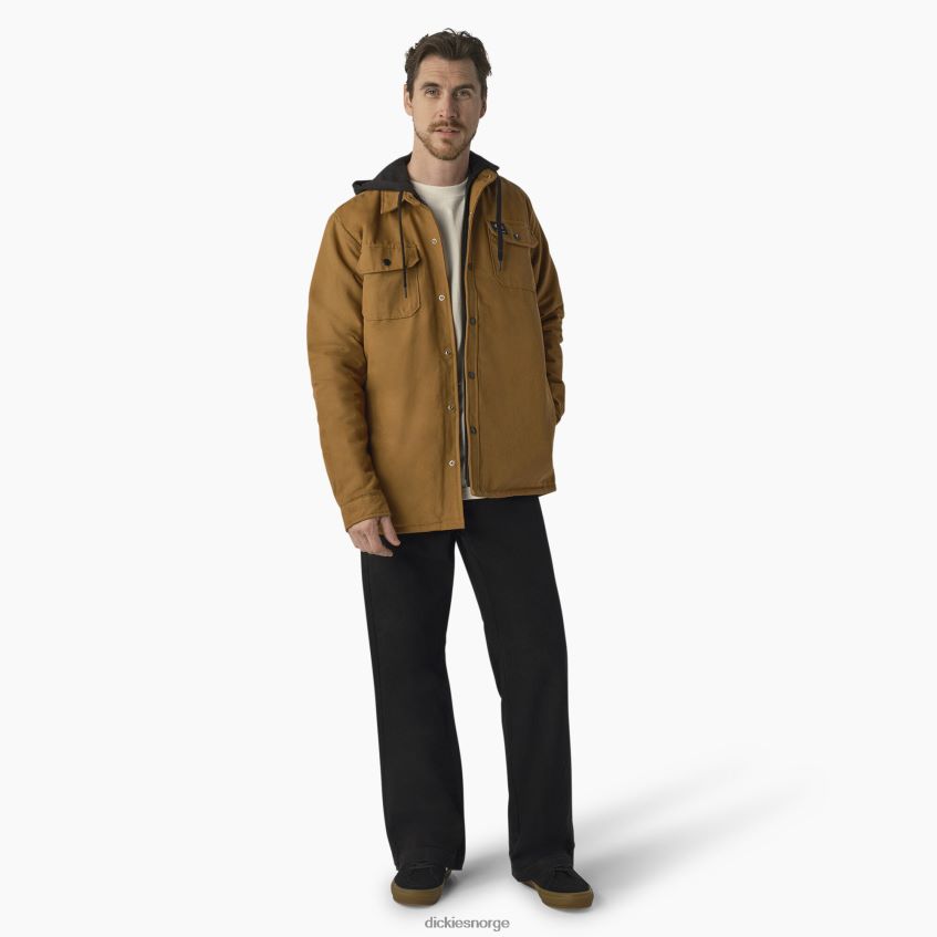 Dickies menn skateboarding and skjortejakke 4NB6FR1025 klær brun and (bd)