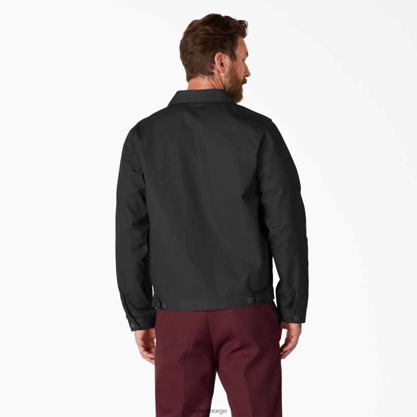 Dickies menn ufôret eisenhower jakke 4NB6FR958 klær svart (bk)