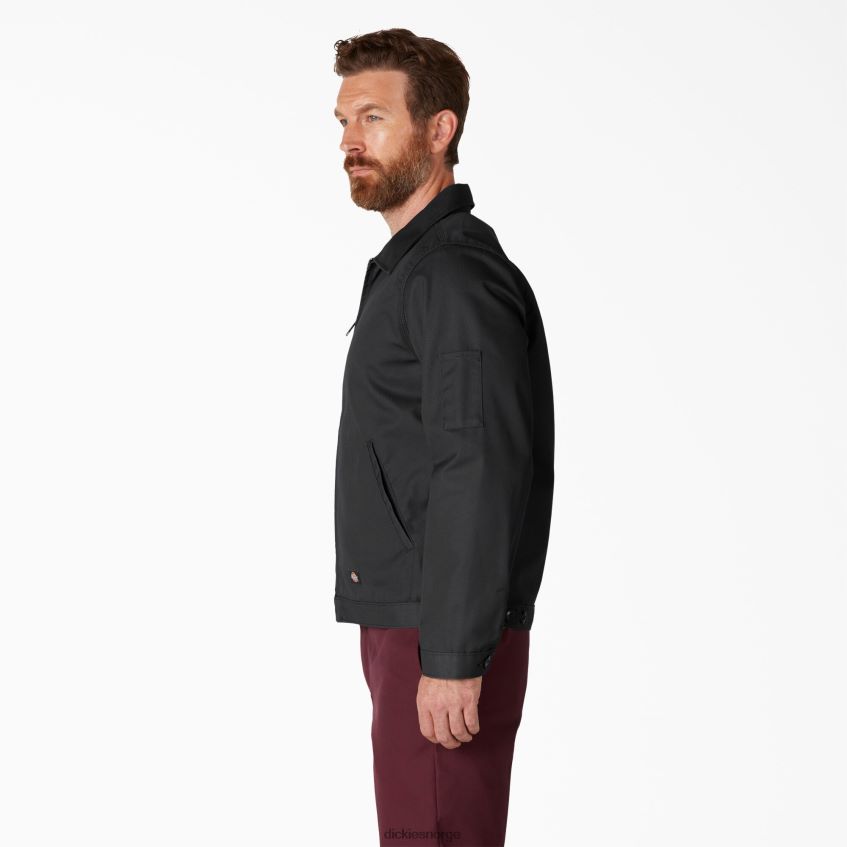 Dickies menn ufôret eisenhower jakke 4NB6FR958 klær svart (bk)