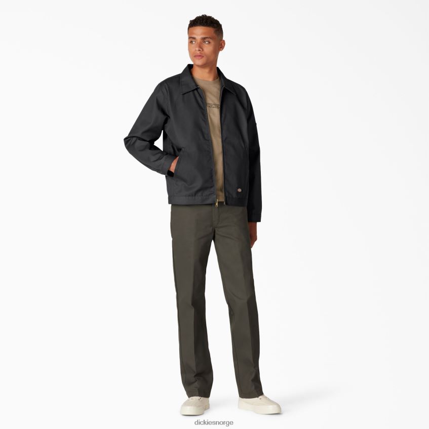 Dickies menn ufôret eisenhower jakke 4NB6FR958 klær svart (bk)