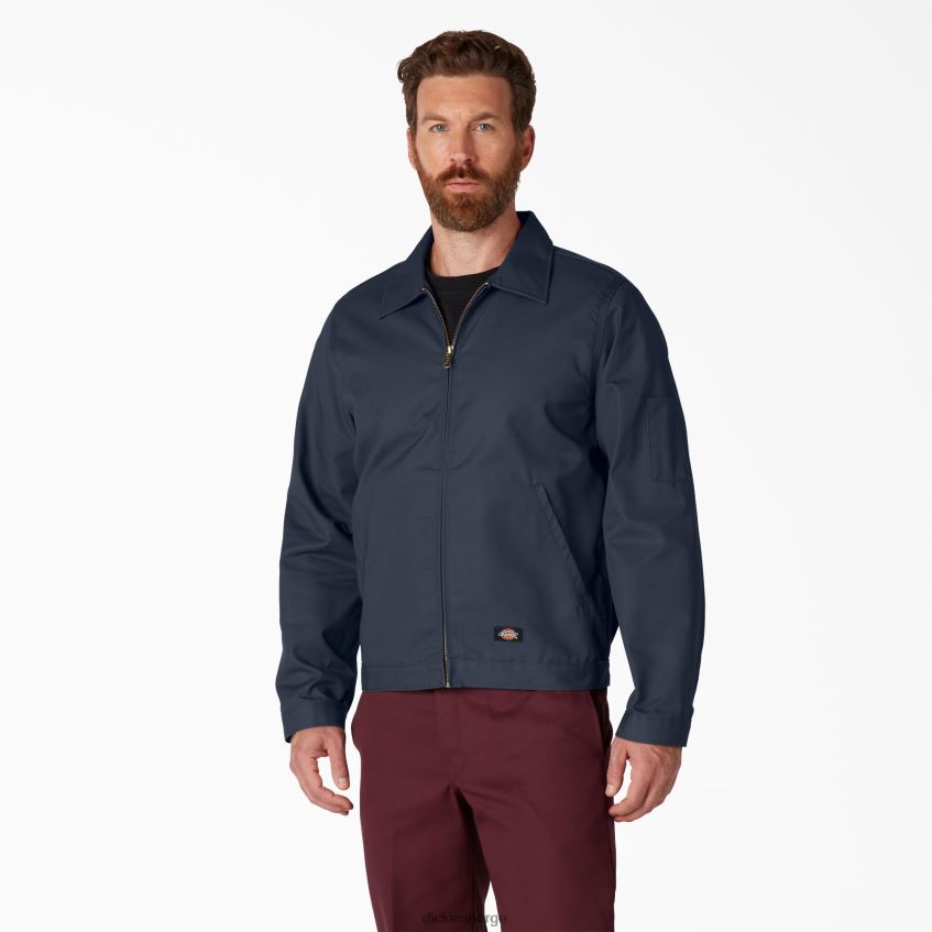 Dickies menn ufôret eisenhower jakke 4NB6FR960 klær mørk marineblå (dn)