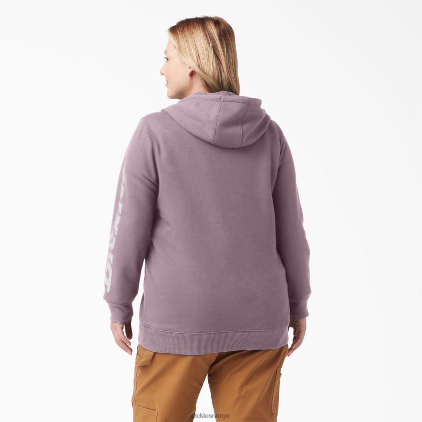 Dickies kvinner pluss en tung genser med logoermer 4NB6FR2347 klær syrin (lc)