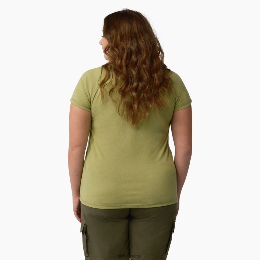 Dickies kvinner pluss avkjølende kortermet t-skjorte 4NB6FR1591 klær bregnelyng (f2h)