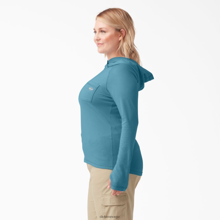 Dickies kvinner pluss kjølende solskjorte 4NB6FR1644 klær dyp himmel (esd)