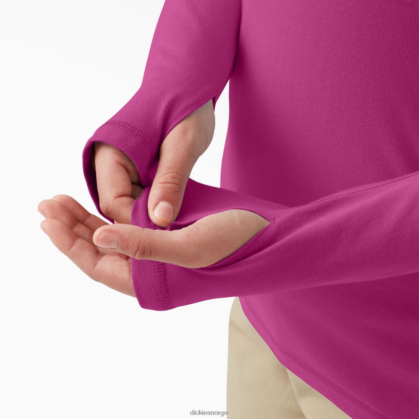 Dickies kvinner pluss kjølende solskjorte 4NB6FR1646 klær festival fuchsia (f2f)