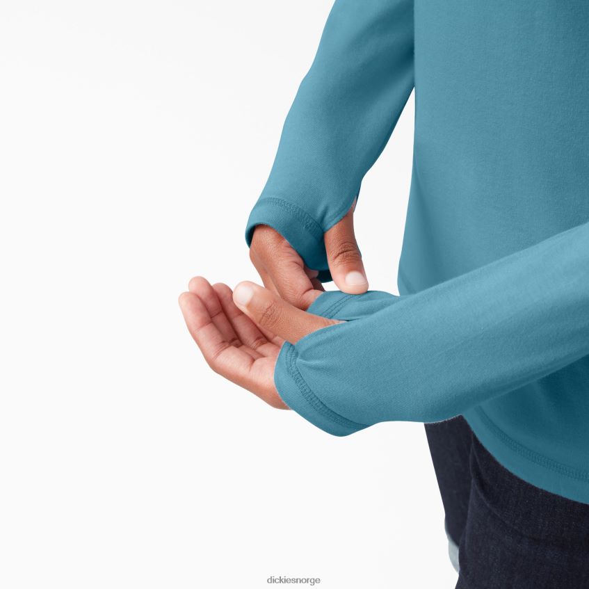 Dickies kvinner kjølende solskjorte 4NB6FR1662 klær dyp himmel (esd)