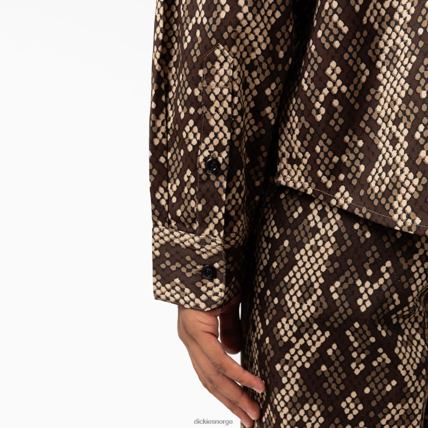 Dickies menn camden langermet skjorte 4NB6FR853 klær svart (bk)