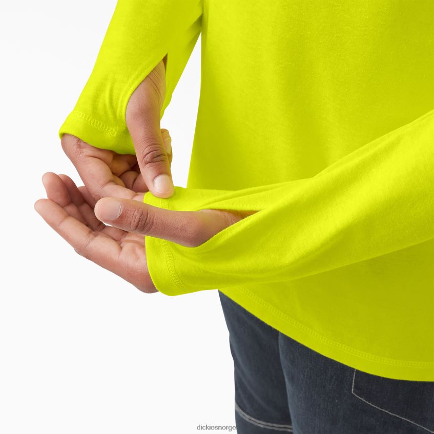 Dickies menn kjølende solskjorte 4NB6FR652 klær knallgul (bwd)