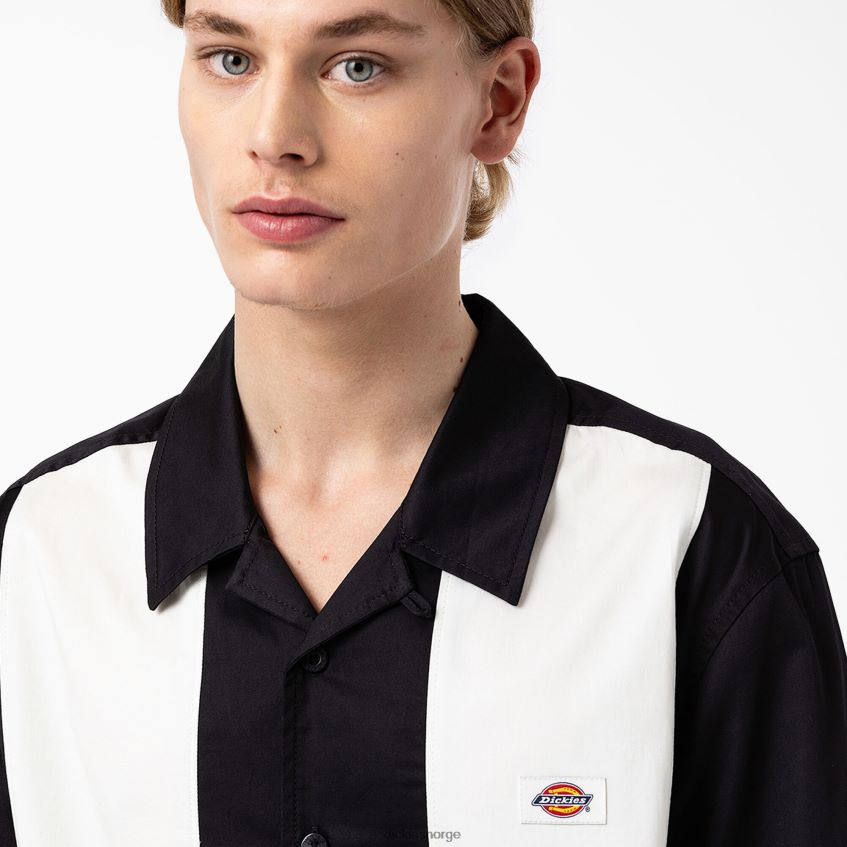 Dickies menn westover langermet skjorte 4NB6FR837 klær svart (bkx)