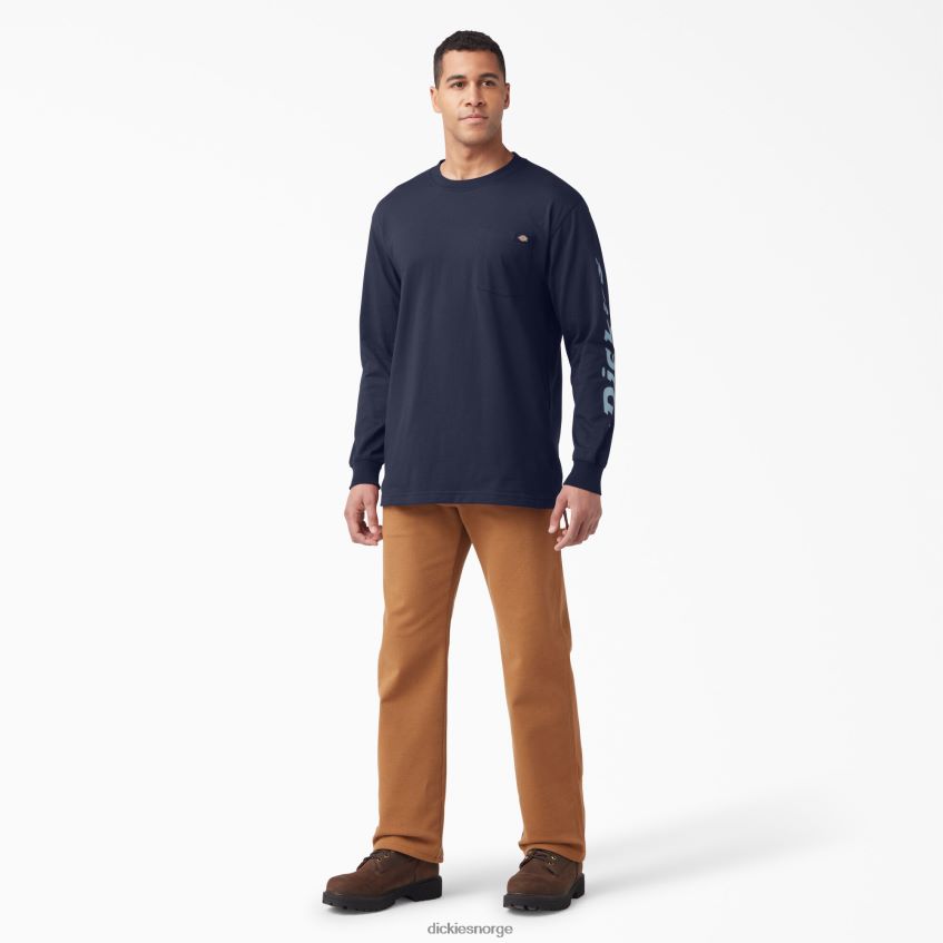 Dickies menn grafisk t-skjorte med lange ermer 4NB6FR891 klær blekk marine (ik)