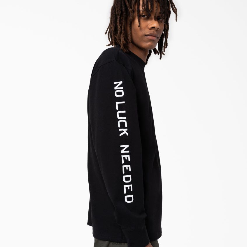 Dickies menn union springs langermet t-skjorte 4NB6FR835 klær svart (kbk)