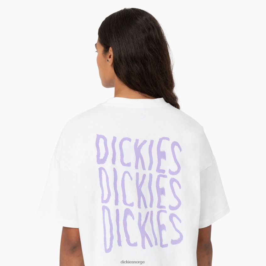 Dickies kvinner Creswell grafisk t-skjorte 4NB6FR2153 klær hvit (wh)