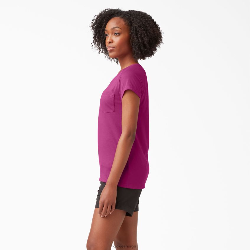 Dickies kvinner avkjølende kortermet t-skjorte 4NB6FR1577 klær festival fuchsia (f2f)