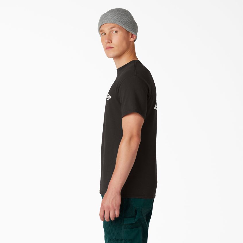 Dickies menn Heritage grafisk t-skjorte 4NB6FR903 klær svart (bk)