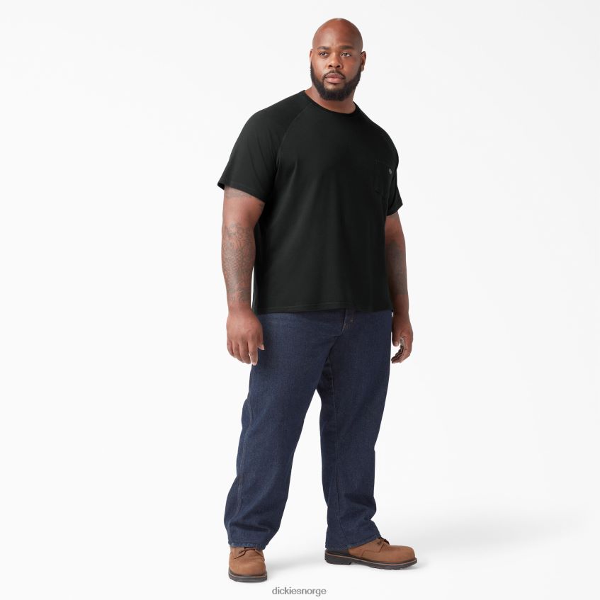 Dickies menn avkjølende kortermet t-skjorte 4NB6FR536 klær svart (bk)